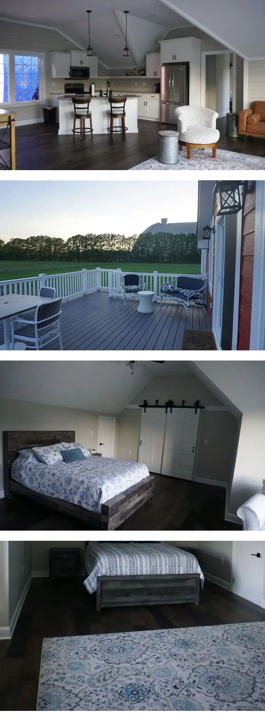 New Barn Apartment on 55 acres/waterfron...